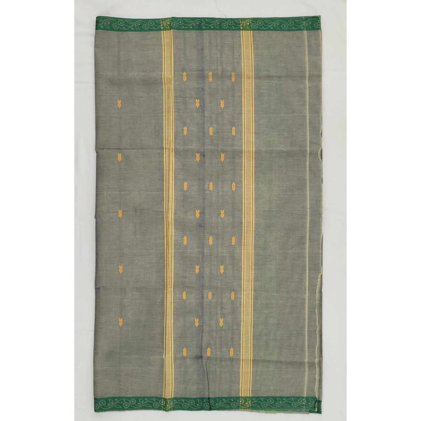 Grey Color Venkatagiri Handloom Cotton Saree