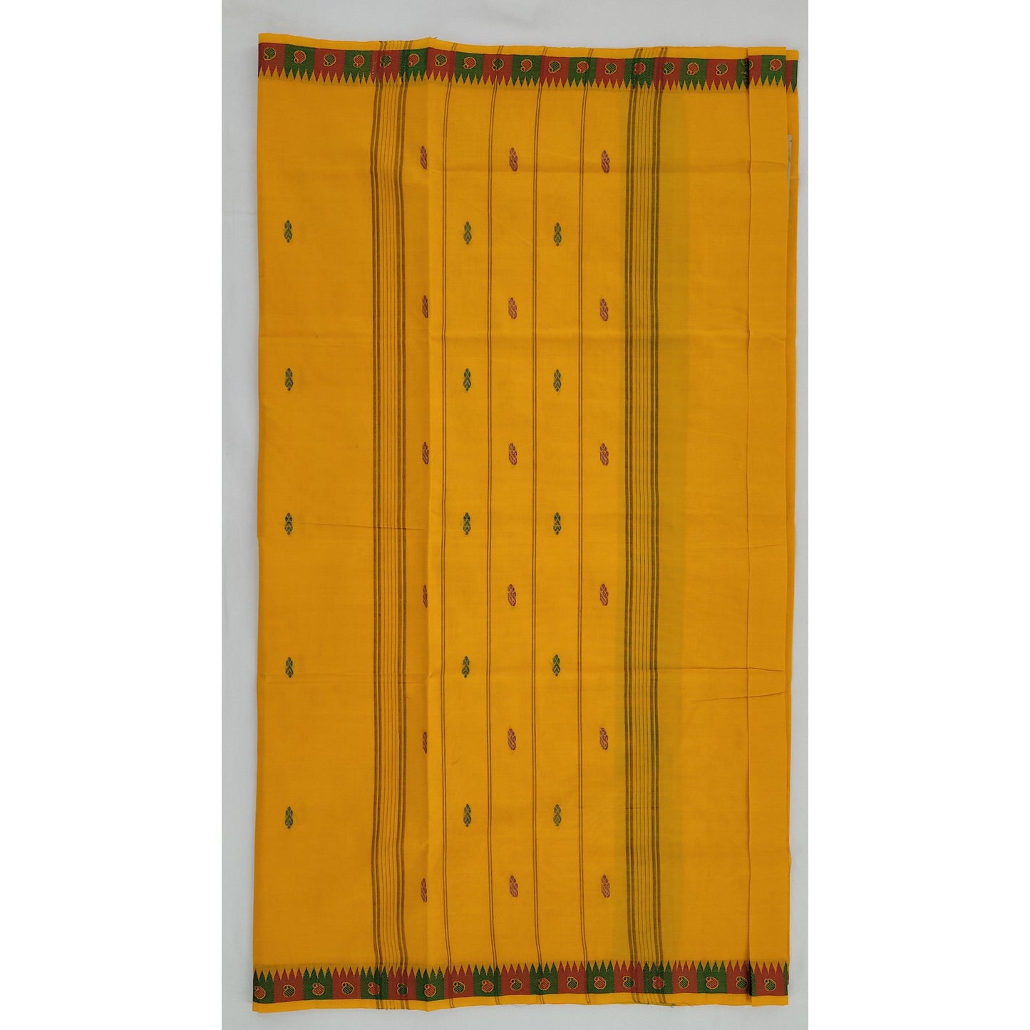 Yellow Color Venkatagiri Handloom Cotton Saree