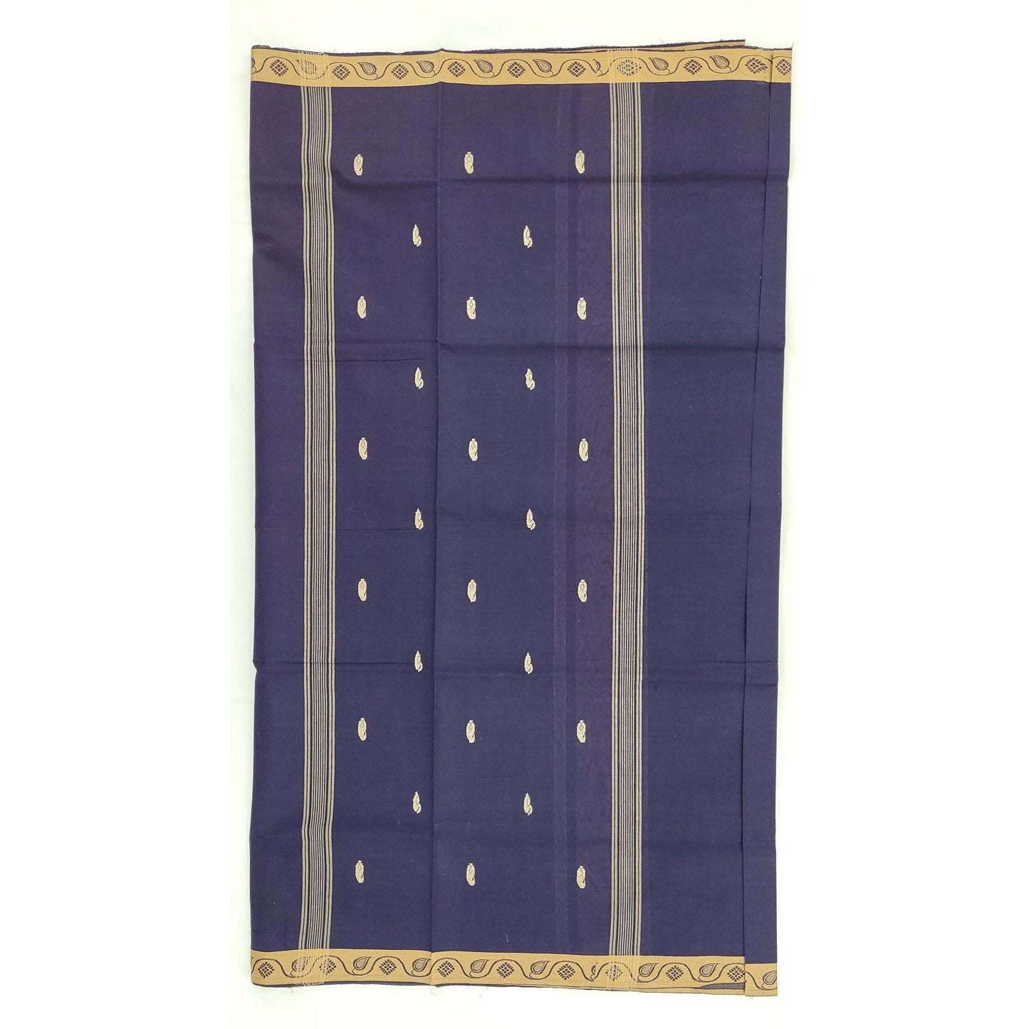 Navy Blue Color Venkatagiri Handloom Cotton Saree