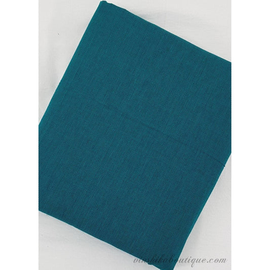 Blue colour plain Mangalagiri handloom cotton fabric - Vinshika