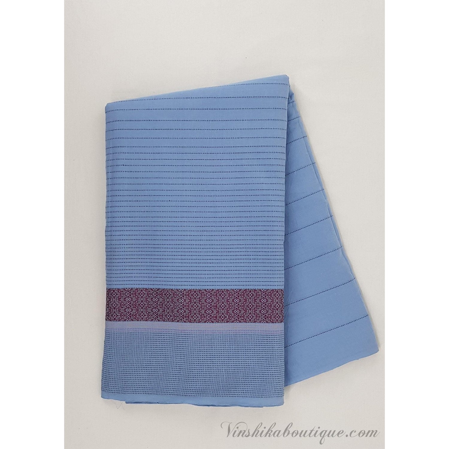 Woven Kantha pure cotton fabric - Vinshika
