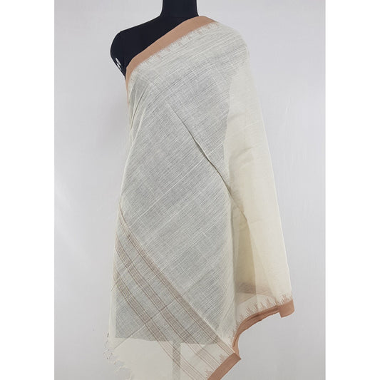 Hand Spun Cotton Handwoven Dupatta - Vinshika