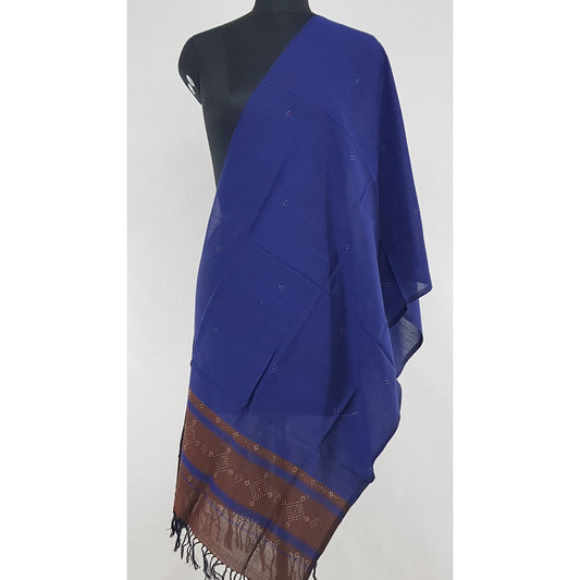 Handwoven Tangaliya Cotton dupatta - Vinshika