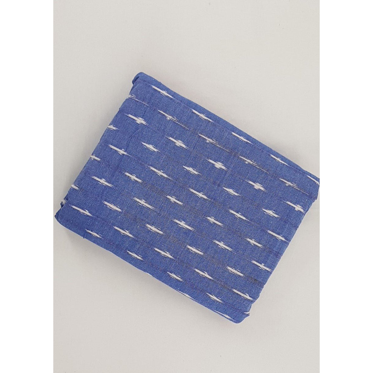 Sky Blue Color Handwoven Ikat cotton fabric - Vinshika