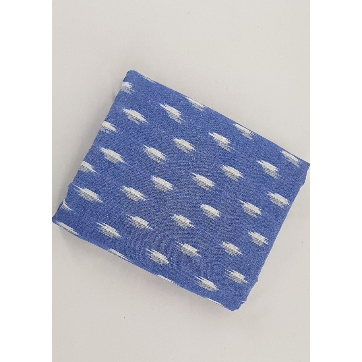 Sky Blue Color Handwoven Ikat cotton fabric - Vinshika