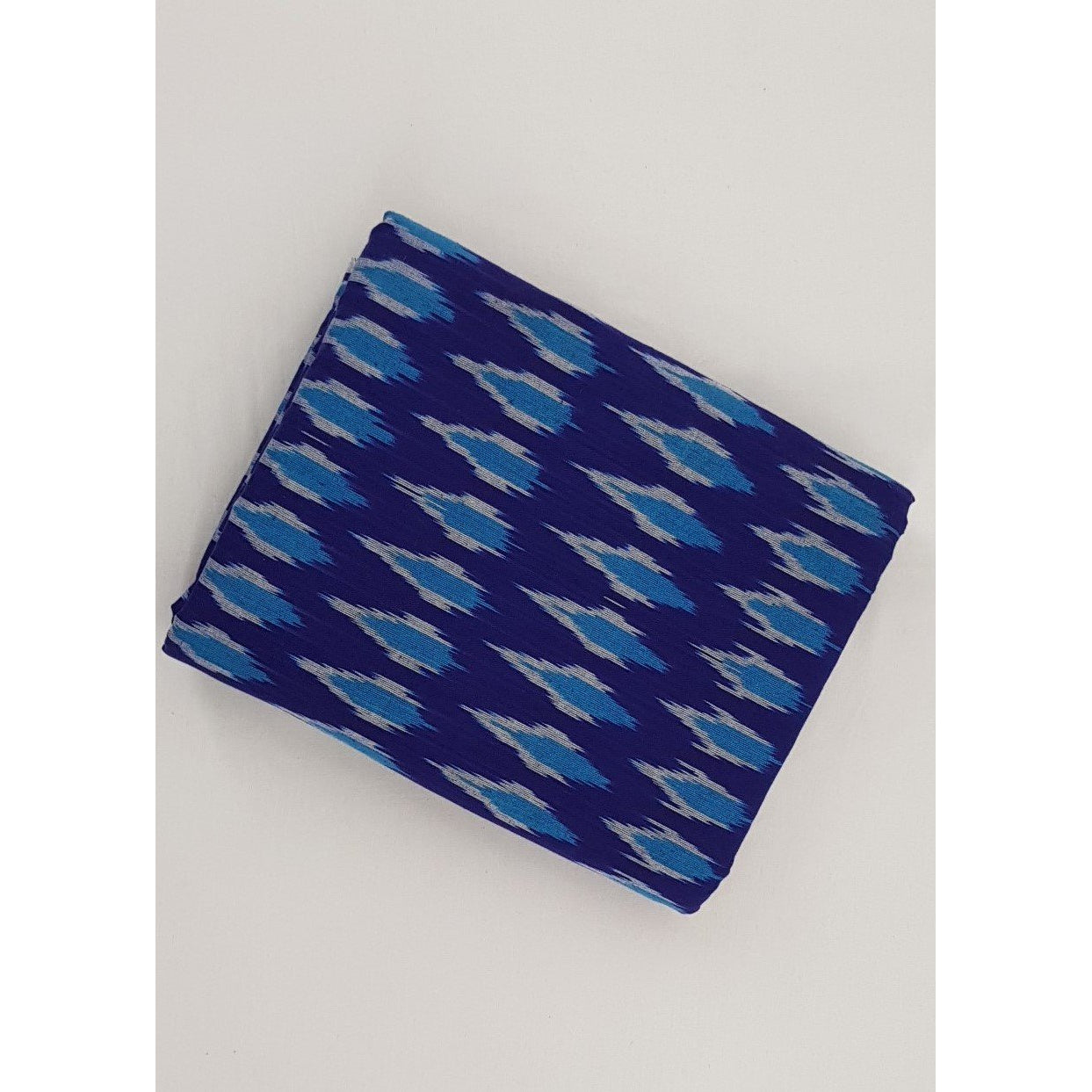 True Blue Color Handwoven Ikat cotton fabric - Vinshika
