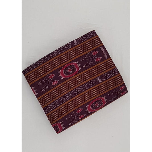 Handwoven sambalpuri Ikat mercerized cotton fabric - Vinshika