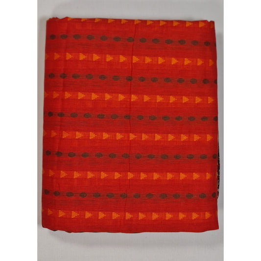 Alphonso Color Mangalagiri allover Butti cotton fabric - Vinshika