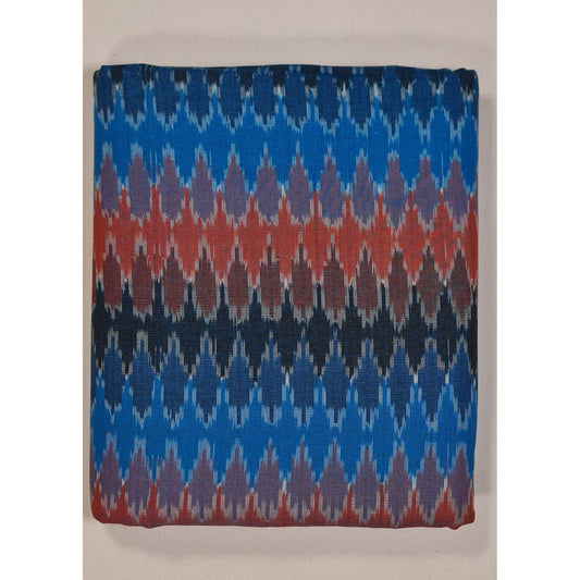 Handloom Ikat 3D cotton fabric - Vinshika