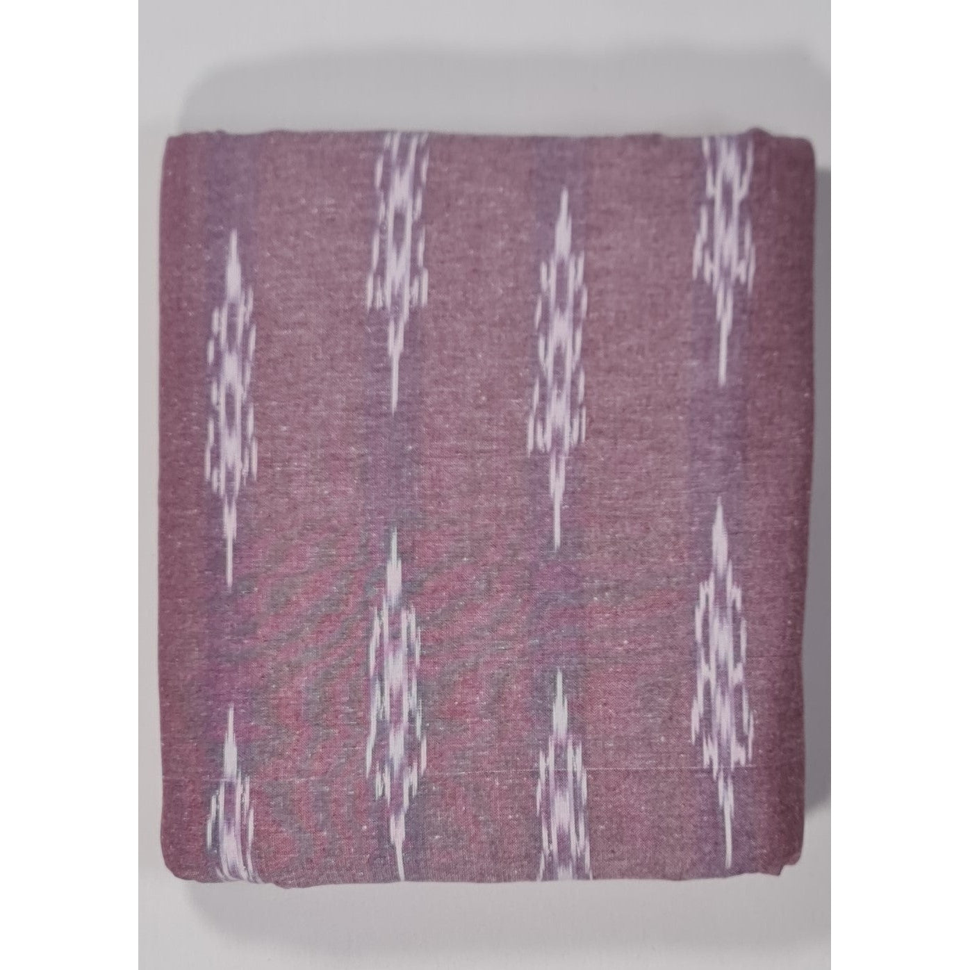 Blush Color Handloom Ikat cotton fabric - Vinshika