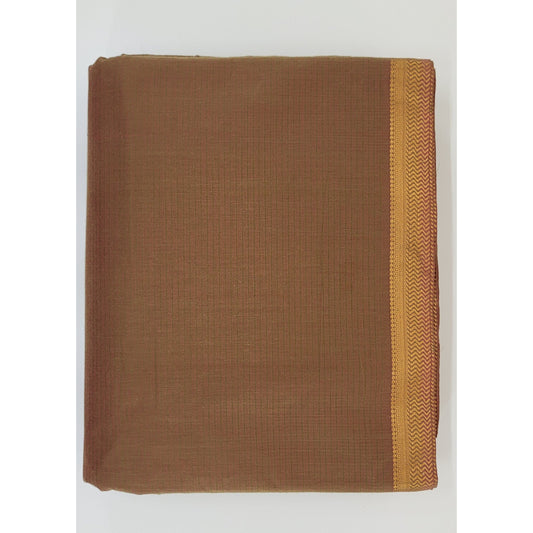 Mangalagiri Handwoven Cotton Nizam Border Fabric - Vinshika