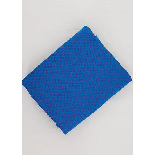 Blue Color Mangalagiri Jacquard cotton fabric - Vinshika