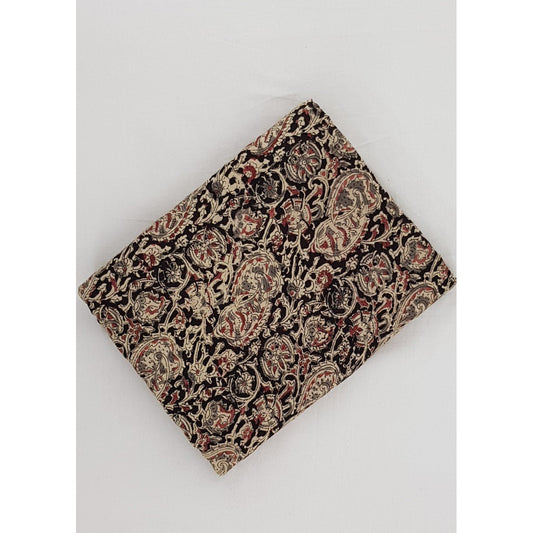 Hand block printed kalamkari silk fabric - Vinshika