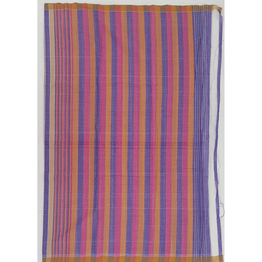 Striped Handloom Cotton Saree - Vinshika