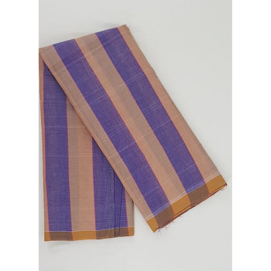 Striped Handloom Cotton Saree - Vinshika