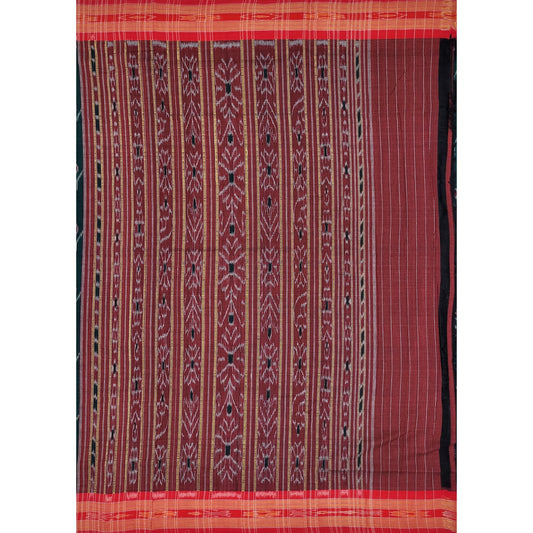 Handloom sambalpuri ikat mercerized cotton saree - Vinshika