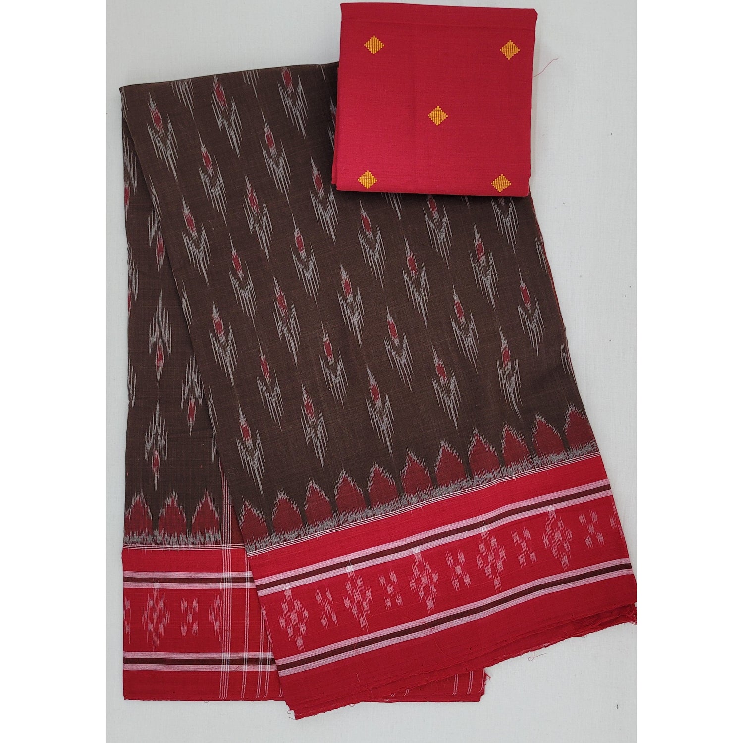 Sachipar and Mayurchandrika Sambalpuri Ikat Cotton Saree – IndianVillèz