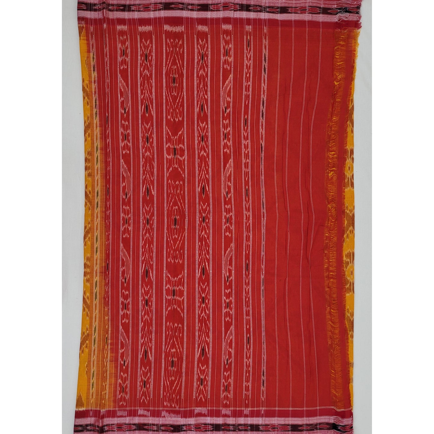 Handloom sambalpuri ikat mercerized cotton saree - Vinshika