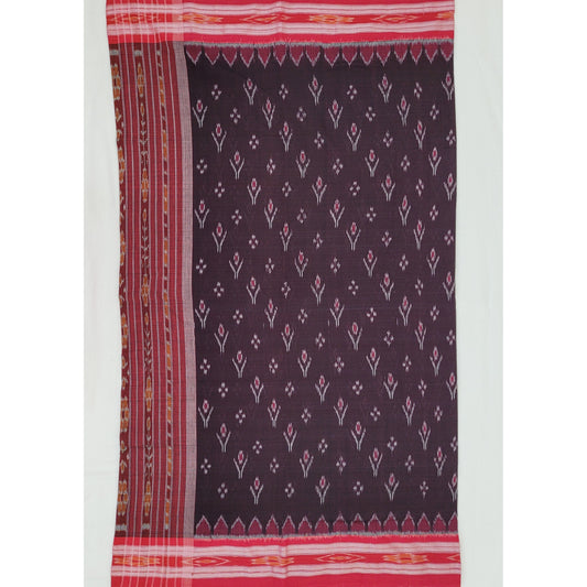 Handloom sambalpuri ikat mercerized cotton saree - Vinshika
