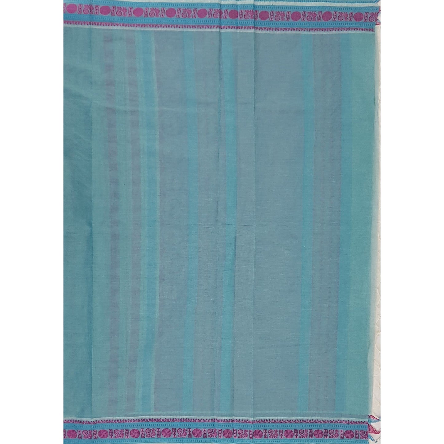 Sky Blue Color 1000 Buttis Kanchi Cotton Saree - Vinshika