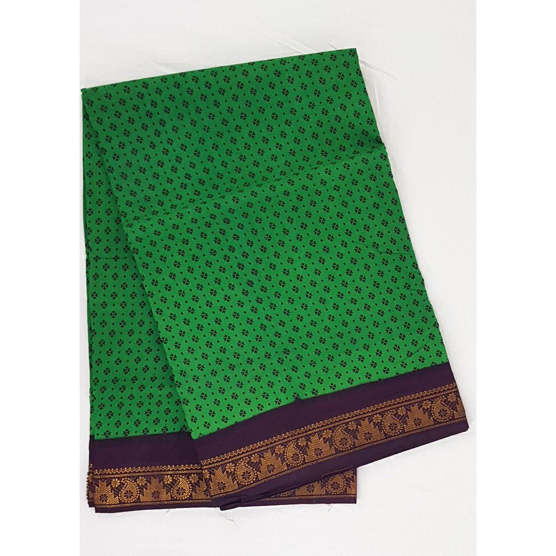 Madhurai Sungudi 9 Yards printed pure cotton saree - Vinshika