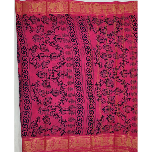 Sungudi cotton saree - Vinshika