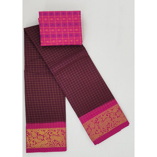 Sungudi cotton saree - Vinshika