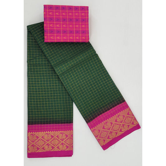 Sungudi cotton saree - Vinshika