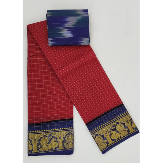 Sungudi cotton saree - Vinshika