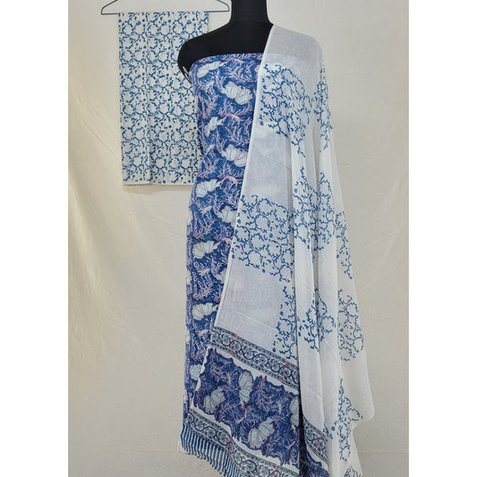 Bagru Hand Printed Cotton Salwar Set - Vinshika